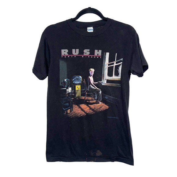 T-shirt Rush Power Windows Vintage - Unisexe Coton, Taille S à 5XL, Personnalisable